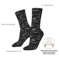 thumbnail image 4 of Cauagu Travel The World Print Crew Socks for Women and Men,Adult Athletic Running Socks 1-Pair Sports Socks Work Gear Socks with Moisture Wicking, 4 of 6