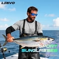 thumbnail image 2 of LINVO Men’s Sports Polarized Sunglasses, Wrap-Around Sun Glasses for Cycling, Fishing, Hiking & Driving, UV400 Protection-2 Pack, 2 of 8