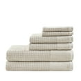 thumbnail image 3 of Home Essence Spa Waffle Jacquard 6 Piece Towels Set, Natural, 3 of 9