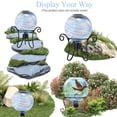 thumbnail image 5 of 12 Inch Swirl Glass Solar Gazing Ball – LED Globe Light, Decorative Outdoor Accent for Garden, Patio & Lawn,Outdoor Decor, 5 of 10