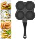 thumbnail image 4 of Sartén Para Huevos, Fabricante De Desayuno, 4 Agujeros Para Utensilios De Cocina Para El Hogar, Hacer Panqueques, Huevos Fritos Amonsee NO, 4 of 7