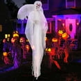 thumbnail image 5 of Costway 8.3 FT Halloween Standing Angel with Light up Eyes Sounds & Movements Garden, 5 of 10