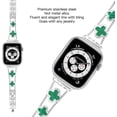 thumbnail image 3 of KOMI Diamond Metal Band Adds Sparkle to Your Watch - Compatible with Apple Watch Series 8/7/6/5/4/3/2/1Se/Ultra - Clover Is Simple and Stylish, Fits Women's Sizes 38mm 40mm 41mm 42mm 44mm 45mm 49mm, 3 of 7