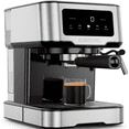 thumbnail image 1 of (Open Box) Chefman RJ54-SS-15-D-AM CraftBrew Espresso Machine, 15-Bar Pump Digital Espresso Maker W/Steam Wand for Latte & Cappuccino, Compact Espresso Coffee Machine W/ 1.5L Re, 1 of 1