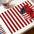 thumbnail image 5 of SLYNSHome Memorial Day Placemat,Patriotic Place Mats 4th of July Veterans Table Mats Independence Day Holiday Table Placemats for Indoor Outdoor Party Dining, 5 of 6