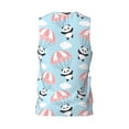 thumbnail image 3 of Easygdp Cute Panda Flying in the Sky Men's Mesh Basketball Jersey Quick Drying Sleeveless Shirts Fitted Muscle Tank Tops Sport Round Neck T-Shirt - Medium, 3 of 9