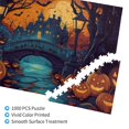 thumbnail image 3 of 1000 PCS 1000 Piece Vibrant Wooden Jigsaw Puzzle Pumpkin Lantern Castle Night,Charm Festival Decoration,Enchanting Pumpkin Lantern Castle Night,Impossible Hard Difficult Challenging Puzzle For Adults, 3 of 6