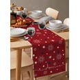 thumbnail image 6 of Ldtrchee Red 4th of July Table Runner 70 Inches, Independence Day Blue White Star Fireworks Bed Runner Dresser Scarves Tabletop for Indoor Outdoor Parties/Ceremony/Banquet, 13" x 70", 6 of 8
