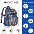 thumbnail image 6 of Beagle Dog Dog and Flower Backpack for School,Cute School Bag,Schoolbag with Adjustable Shoulder Straps & Padded Back,15.25"x11.5"x5.25", 6 of 6