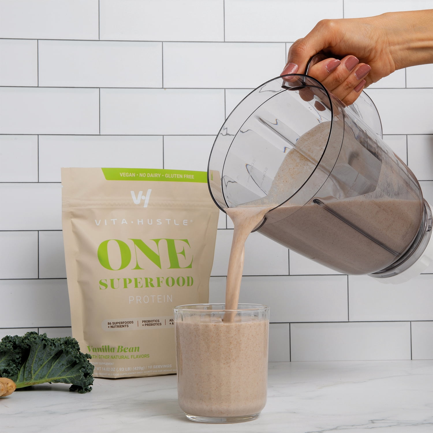 One Superfood Protein + Greens, All-in-One Nutrition Shake, 20g Plant Protein, Vanilla,10 Servings