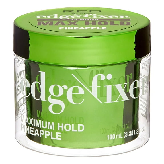 Kiss Red Edge Fixer Max Hold 24 Hour Pineapple 3.38 Ounce Jar (100ml) (Pack of 2)