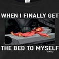 thumbnail image 3 of Disney Tangled - Princesses Rapunzel - When I Finally Get The Bed to Myself - Juniors Fitted Graphic T-Shirt, 3 of 5