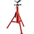 thumbnail image 4 of CAFORKP Carbon Steel Pipe Stand, 2500 lb Load Capacity, Adjustable 28"-52" Height, Compatible with 1/8"-12" Pipe, Portable Folding V Head Jack Stand, 4 of 10