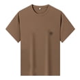 thumbnail image 4 of Camiseta informal de alta elasticidad para hombre: tejido transpirable de secado rápido para el verano, con corte recto y diseño moderno., 4 of 8