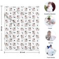 thumbnail image 4 of White Cow Baby Pattern Blanket,Comfortable Soft Flannel Throw Blanket,All Season,Warm Lightweight Blankets for Sofa Bed Couch Living Room Chair,30"x40", 4 of 4
