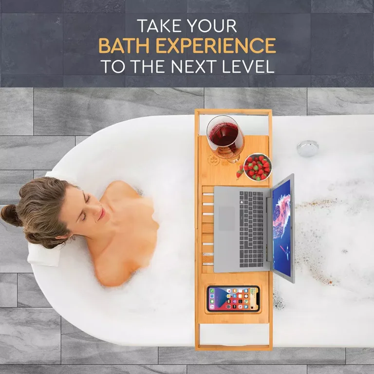 Bathtub Tray For Bathtub, Adjustable Bathtub Caddy Tray With