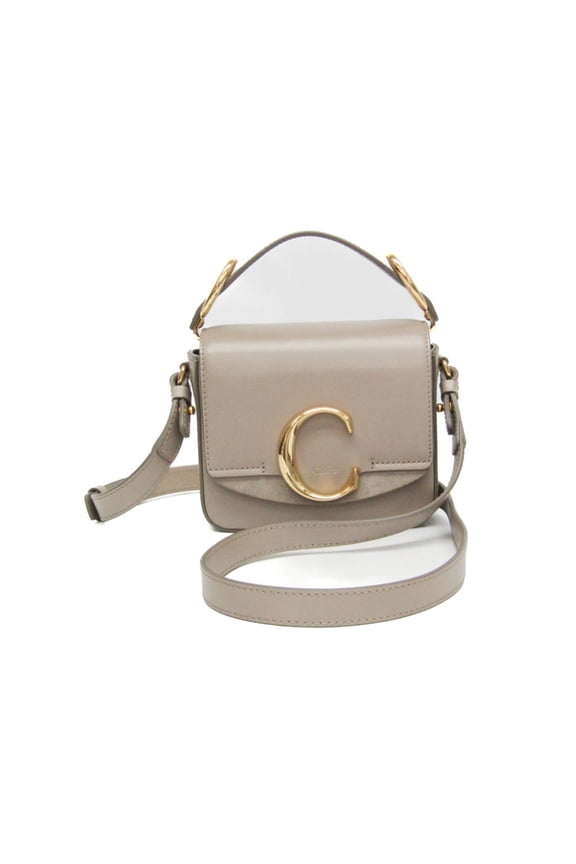 Pre-Owned Chlo Chloe C Mini CHC19US193A3723W Women's Leather,Suede Handbag,Shoulder Bag...
