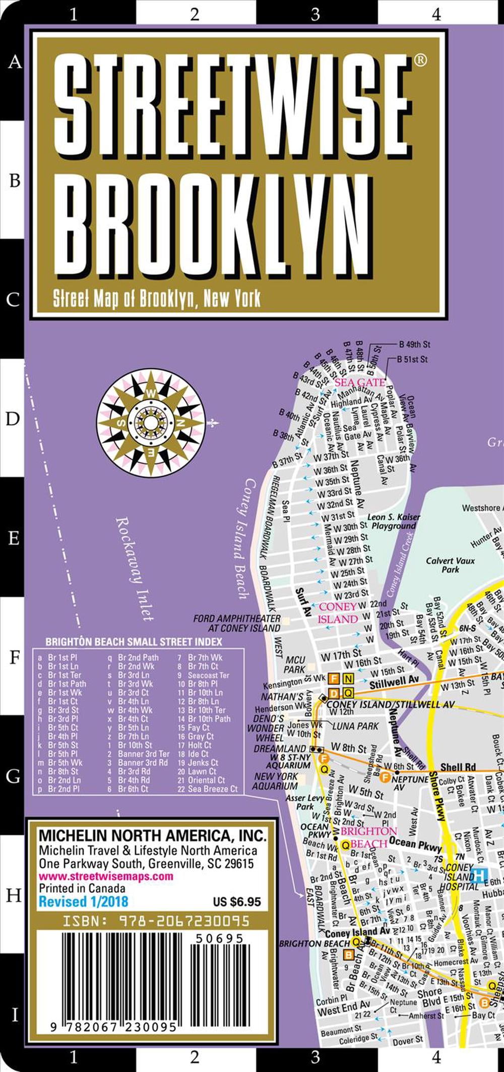 Streetwise Brooklyn Map Laminated City Center Street Map of Brooklyn