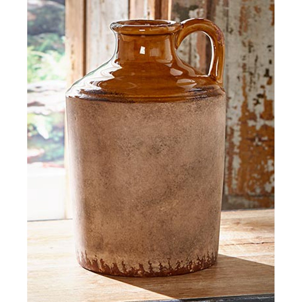 Rustic Ceramic Pottery Vase Barrel