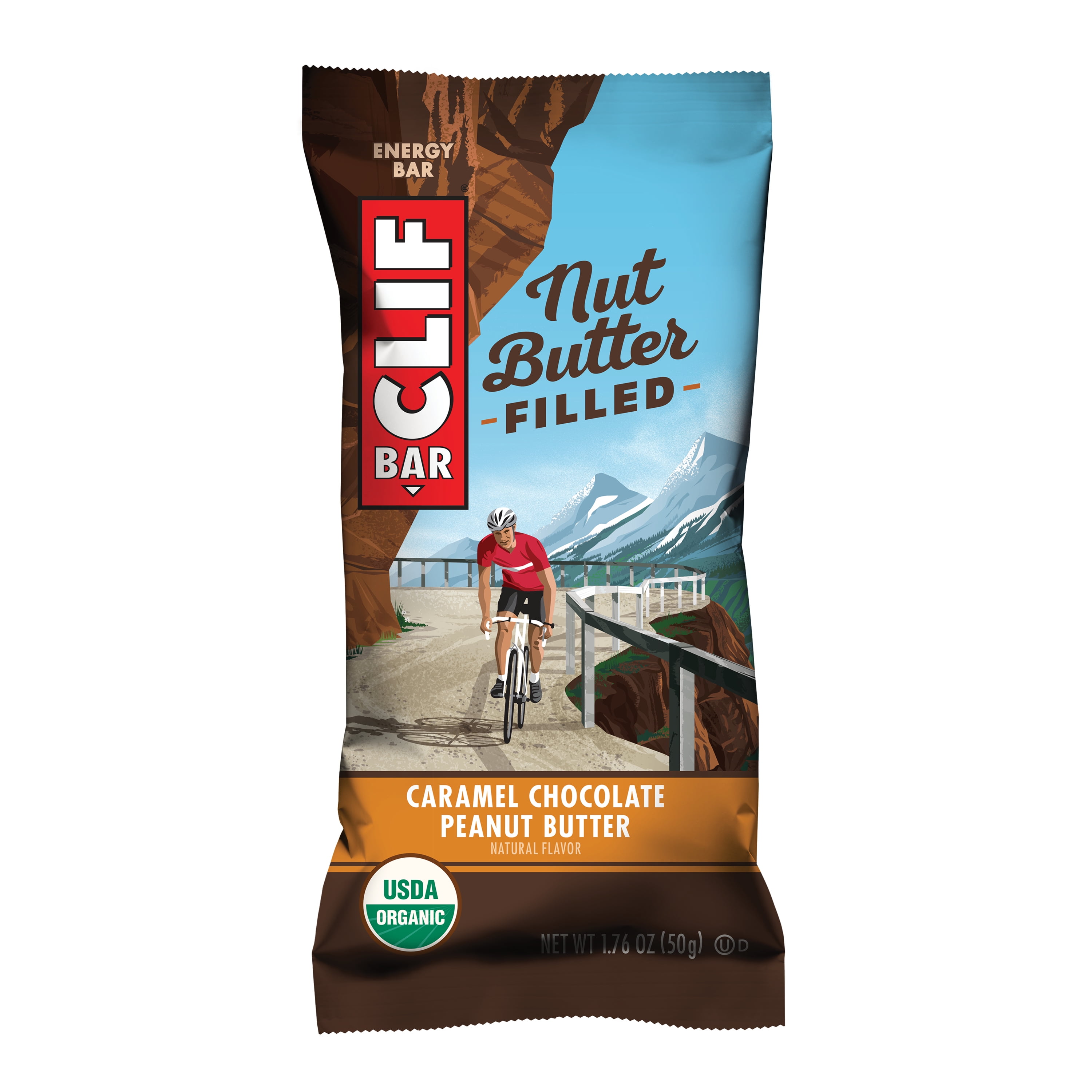 Clif Bar, Nut Butter Filled, Caramel Chocolate Peanut Butter, 12 Energy