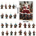 thumbnail image 3 of 2D Acrylic Christmas Pool Timer Hour Glass with Sand Copper Christmas Countdown Calendar for Kids Candy Kitchen Timer Wind up Stainless Steel Alarm Clock Teaching Timer Kitchen Timer Cute Wind up, 3 of 3