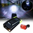 thumbnail image 3 of Juego de luces delanteras y traseras para bicicletas de 800 lúmenes, luces delanteras y traseras traseras, lámpara de bicicleta recargable por USB, - Verde 2 Macarena luces de bicicleta delanteras traseras, 3 of 8