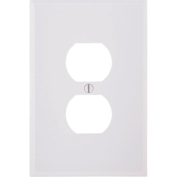 WALLPLATE OVERSIZE1G WHT (Pack of 25)
