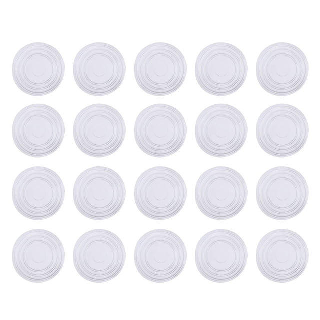 CRILSTYLEO 30Ud Protectores Redondos Transparentes Para Muebles Antideslizantes Para Cocina Y Mesas De Vidrio