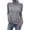Gray, variant on Long Sleeved Women Fall Winter Turtleneck Slim Sweater Solid Casual Knit Pullovers