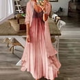thumbnail image 4 of Birdeem Robe à Bretelles Dégradé Imprimé avec Veste en Chiffon pour Femmes, 4 of 6