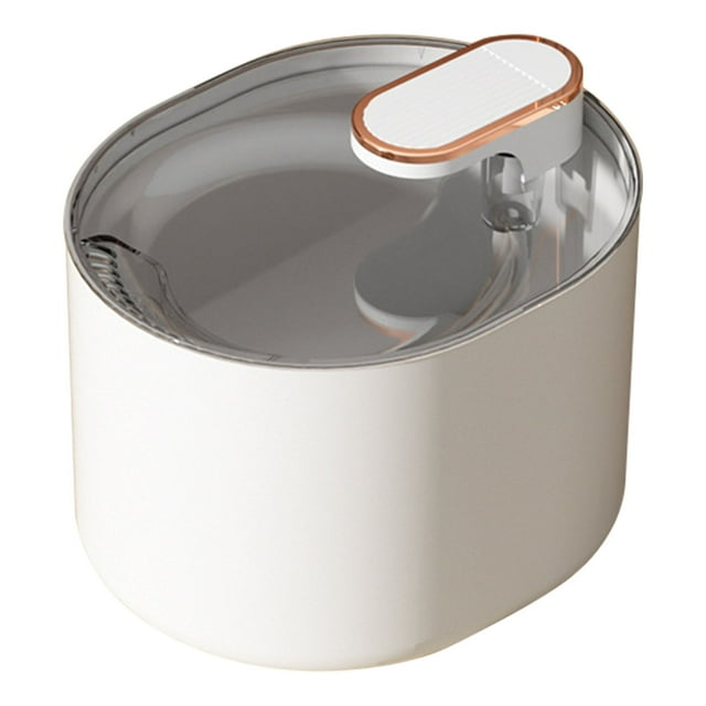 Fuente de agua automática para mascotas, gran capacidad, silenciosa, núcleo eléctrico mejorado, dispensador de agua inteligente para mascotas, gatos y perros, color blanco