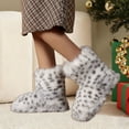 thumbnail image 2 of Women's Fur Boot, Round Toe Suede Winter Fuzzy Shoes, Warm Snow Comfy Plush Short Flat Mid-Calf and Knee High Furry Fluffy Boots Round Toe Mid Calf Comfortable Outdoor Flat Shoes, 2 of 7