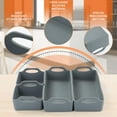 thumbnail image 2 of Plaque de Cuisson en Silicone avec Séparateurs, Poignées Résistantes à la Chaleur, Plateau Antiadhésif, Ensemble de Cuisson Réutilisable pour Préparation de Repas, Facile à Nettoyer, Friteuse à Air Chaud, Four Sûr, 2 of 5