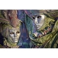 thumbnail image 3 of Cavalli, Giovanni 14x11 Black Modern Framed Museum Art Print Titled - Venice Carnival, 3 of 5