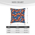 thumbnail image 4 of Fotbe Abstract Vintage Fox and Plants Pattern Velvet Decorative Throw Pillow Covers with Elegant Piping, Soft Plush Cushion Cover for Sofa, Bed, Car, Office-18"x18", 4 of 8