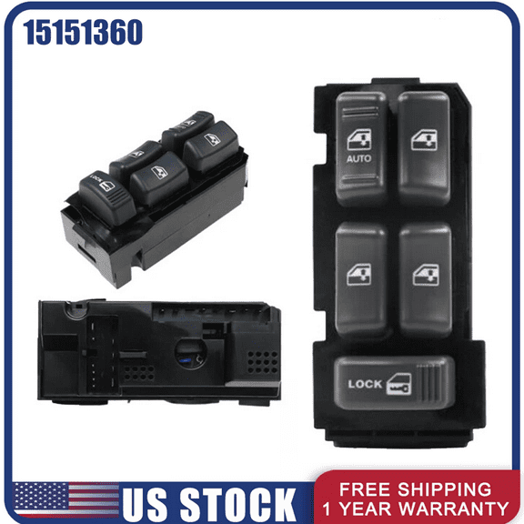 Woudy Driver Side Master Power Window Control Switch for Chevy Blazer Tahoe GMC Yukon