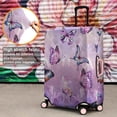 thumbnail image 4 of Purple Butterfly Pattern Luggage Cover Fashion Suitcase Cover Baggage Covers Fit 25-28 Inch Luggage (Go Travel), 4 of 5