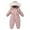 Pink, variant on REDARER Baby Boys Thermal Romper Winter Snowsuit Outfit, Warm Thick Padded Coverall for Toddler Cold Weather,18-24 Months