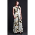 thumbnail image 3 of Bimba Tie-Dye Printed Front Slit Sleeveless Summer Spring Women Maxi PartyÂ&nbsp;Dress-Large, 3 of 5