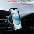 thumbnail image 3 of Dteck Magnetic Case for iPhone 15, Compatible with MagSafe, Translucent Matte Back Shockproof Phone Cover,Red, 3 of 7