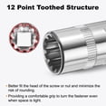 thumbnail image 4 of Uxcell 12 Points Socket 3/8" Drive 12mm Metric Shallow Impact Socket, 4 of 7