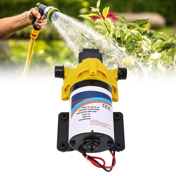RV Water Pump, Electric Diaphragm Water Pump Self Priming Efficient for Yacht for Caravan