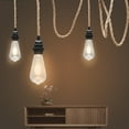 thumbnail image 2 of LLC Vintage Hemp Rope Pendant Light Kit for DIY Kitchen Island, Adjustable Hanging Cord and Socket, 2 of 4