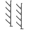 thumbnail image 1 of Yiwa 4-Tier Steel Shelving Brackets, 2 Pack Heavy Duty Hang-on Racks for Garage and Shipping Container Storage Solutions, 1 of 7