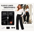 thumbnail image 2 of TEMOFON Womens Wide Leg Sweatpants High Waisted Baggy Cargo Pants Fashion Drawstring Athletic Joggers with pockets, 2 of 11