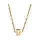 thumbnail image 1 of Un collar de oro con las iniciales de un nombre femenino de moda es un regalo para adolescentes femeninas, 1 of 5