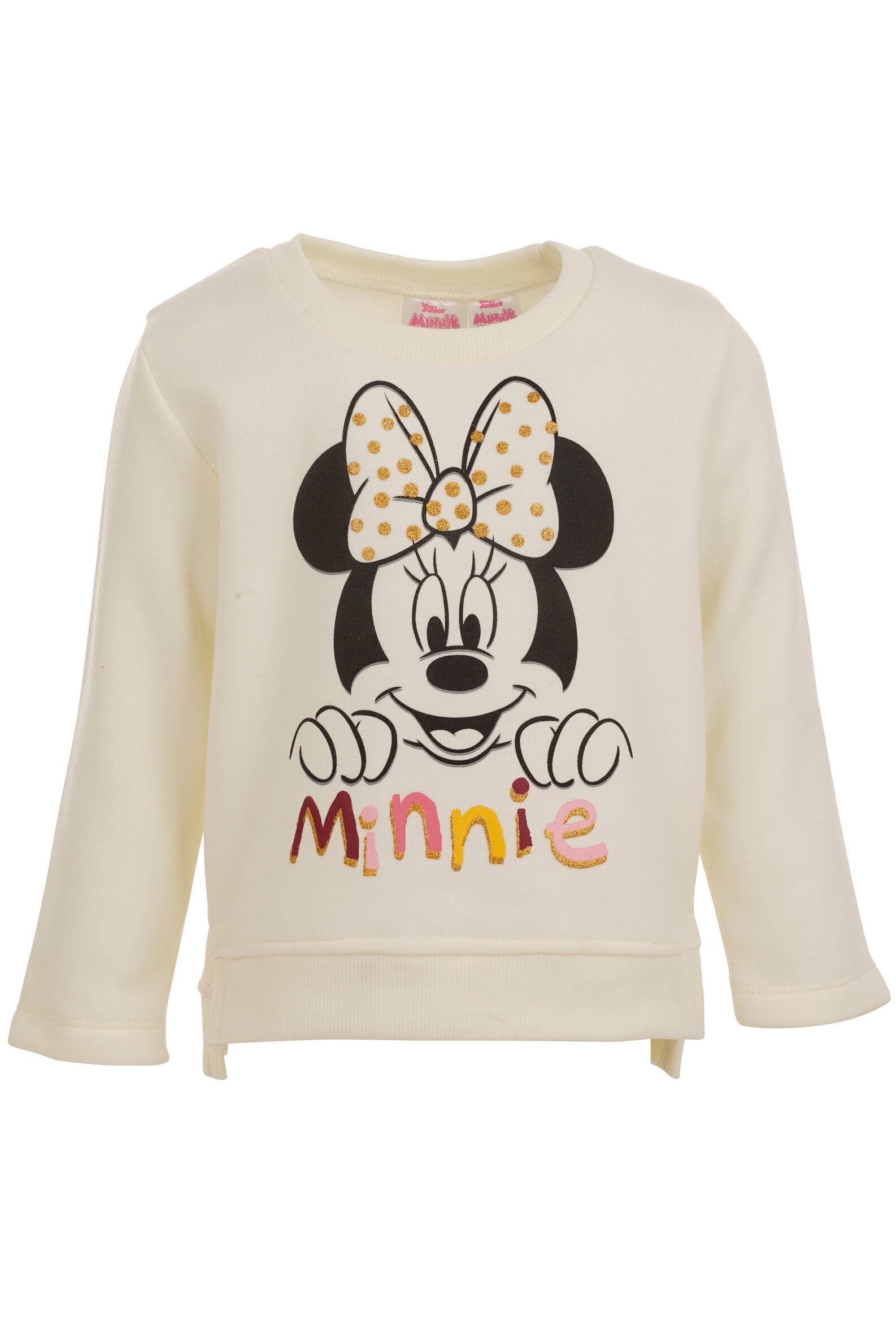 Disney Minnie Mouse Little Girls Fleece Sweatshirt and Leggings Outfit Set Infant to Little Kid