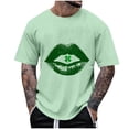 thumbnail image 1 of Tops para hombre, blusas y camisas de manga corta con cuello redondo para hombre, camisetas casuales con estampado de moda para hombre, blusa de manga corta, blusa de poliéster para hombre., 1 of 4