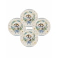 thumbnail image 7 of 15 Inch Round Placemats Set of 4, Spring Easter Non Slip Heat Insulation PP Table Mats, Cute Rabbits Eggs Bow Daisy Tulips Plants Beige Washable Place Mats for Kitchen Dining Party Table Decor, 7 of 7