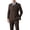 Brown, variant on Beauty-Emily Men’s Double Breasted Suit Set, 2 Pcs Peak Lapel Blazer & Pants, Slim Fit Formal Wear for Wedding, Prom & Party